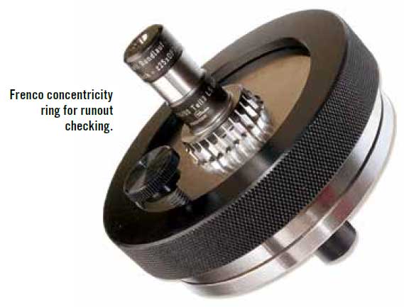 Frenco Concentricity ring for runout checking